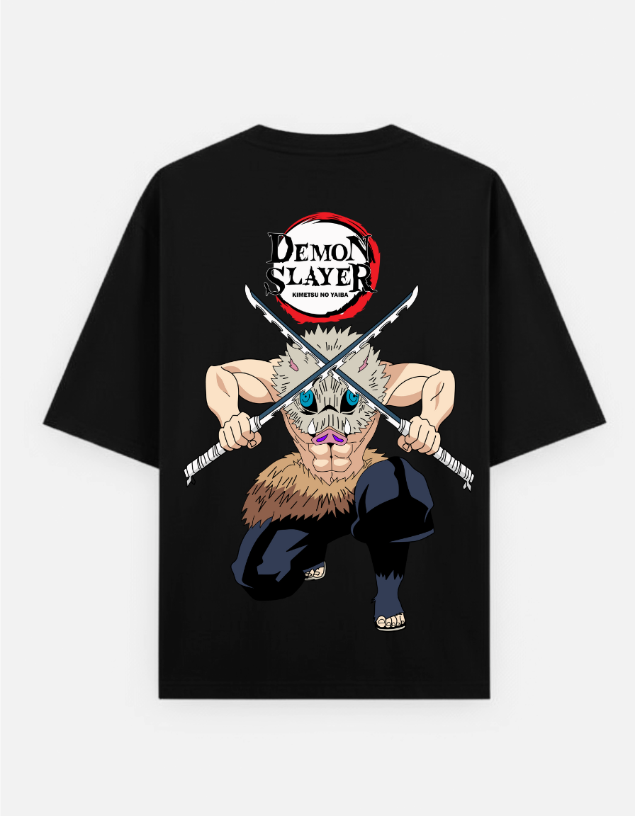 Demon Slayer "Inosuke Boar Head" Oversized T-Shirt | Beast Breathing Tee