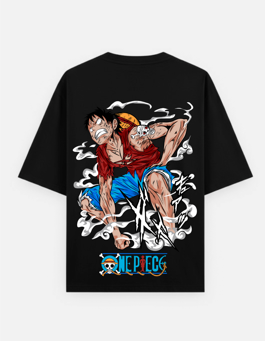 One Piece "Luffy Endure" Oversized T-Shirt | Injured Luffy Battle Tee