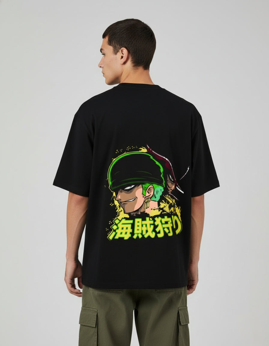 One Piece "Pirate Hunter Zoro" Oversized T-Shirt | Kaizokugari Japanese Tee
