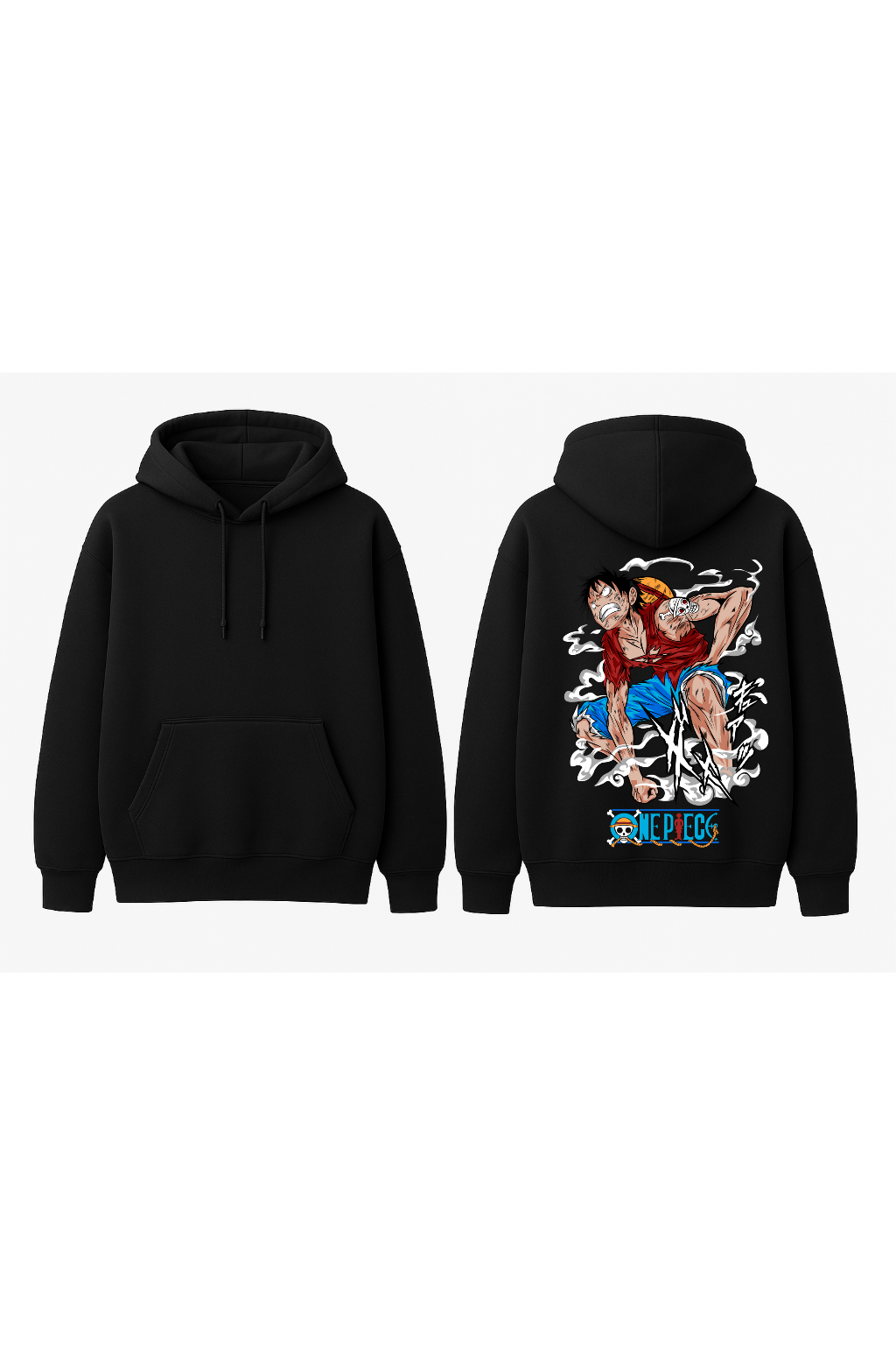 One Piece Luffy Ultimate Resilience Oversized Hoodie | Anime Battle Fleece