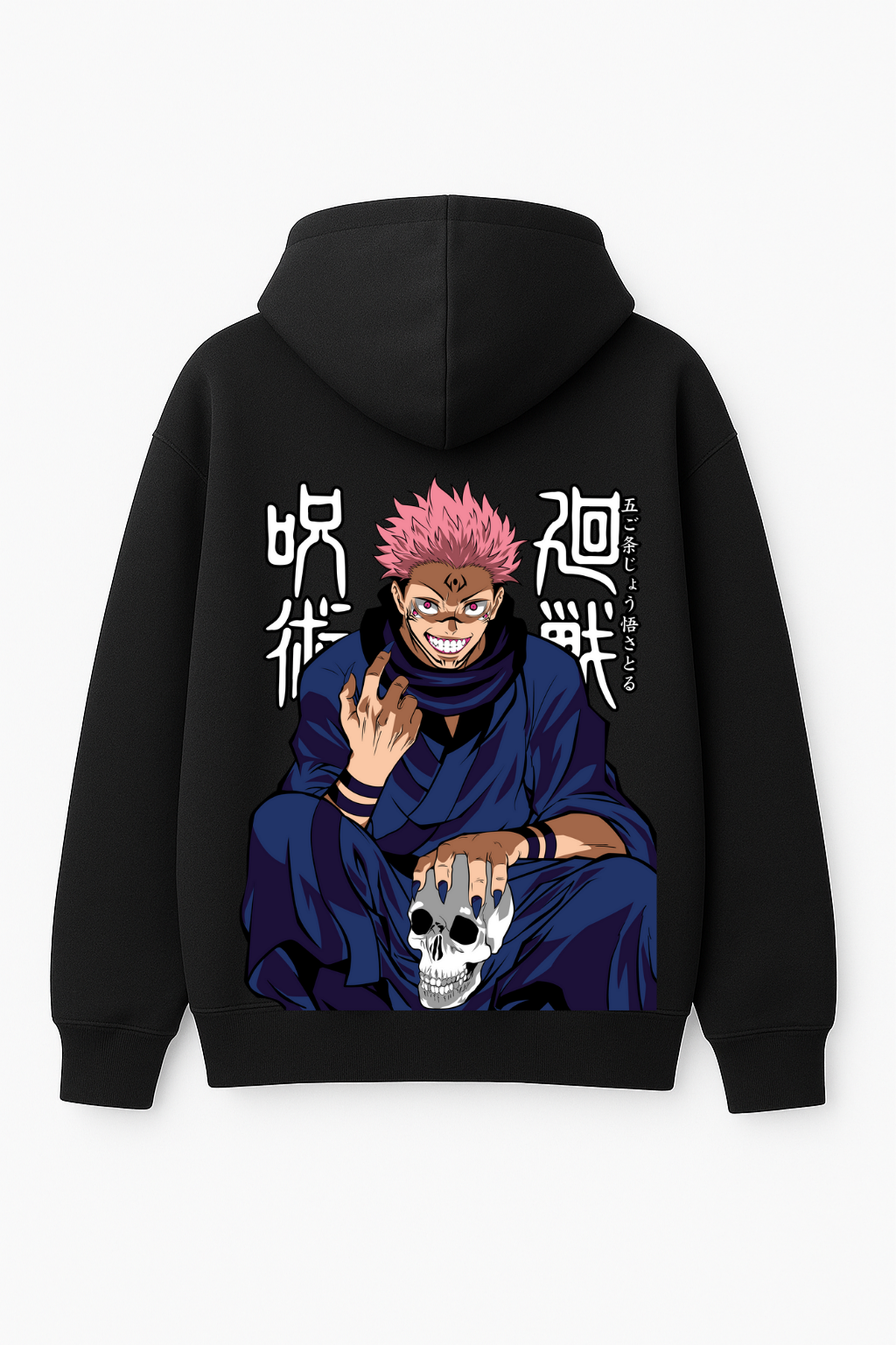 Jujutsu Kaisen Sukuna King of Curses Oversized Hoodie | Anime Fleece Sweater