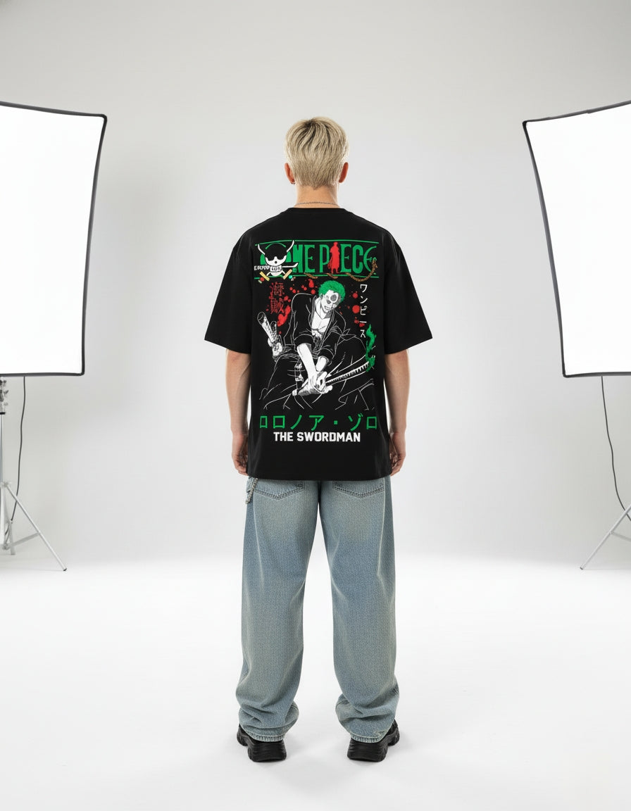 One Piece "Roronoa Zoro The Swordsman" Oversized T-Shirt | Pirate Hunter Tee