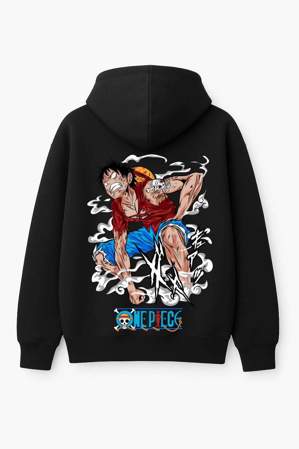 One Piece Luffy Ultimate Resilience Oversized Hoodie | Anime Battle Fleece