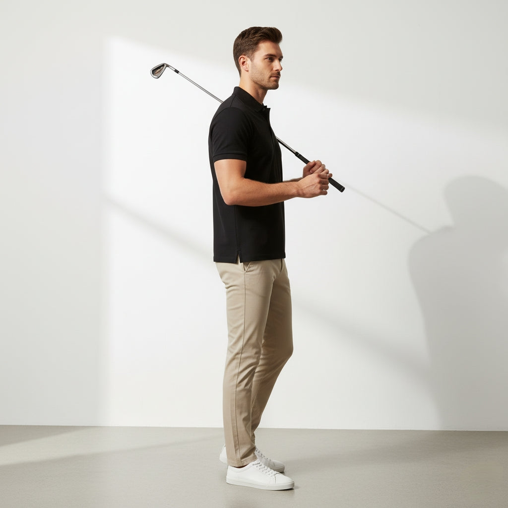 The Premium Structured Polo | 240 GSM Heavyweight Fabric | Black