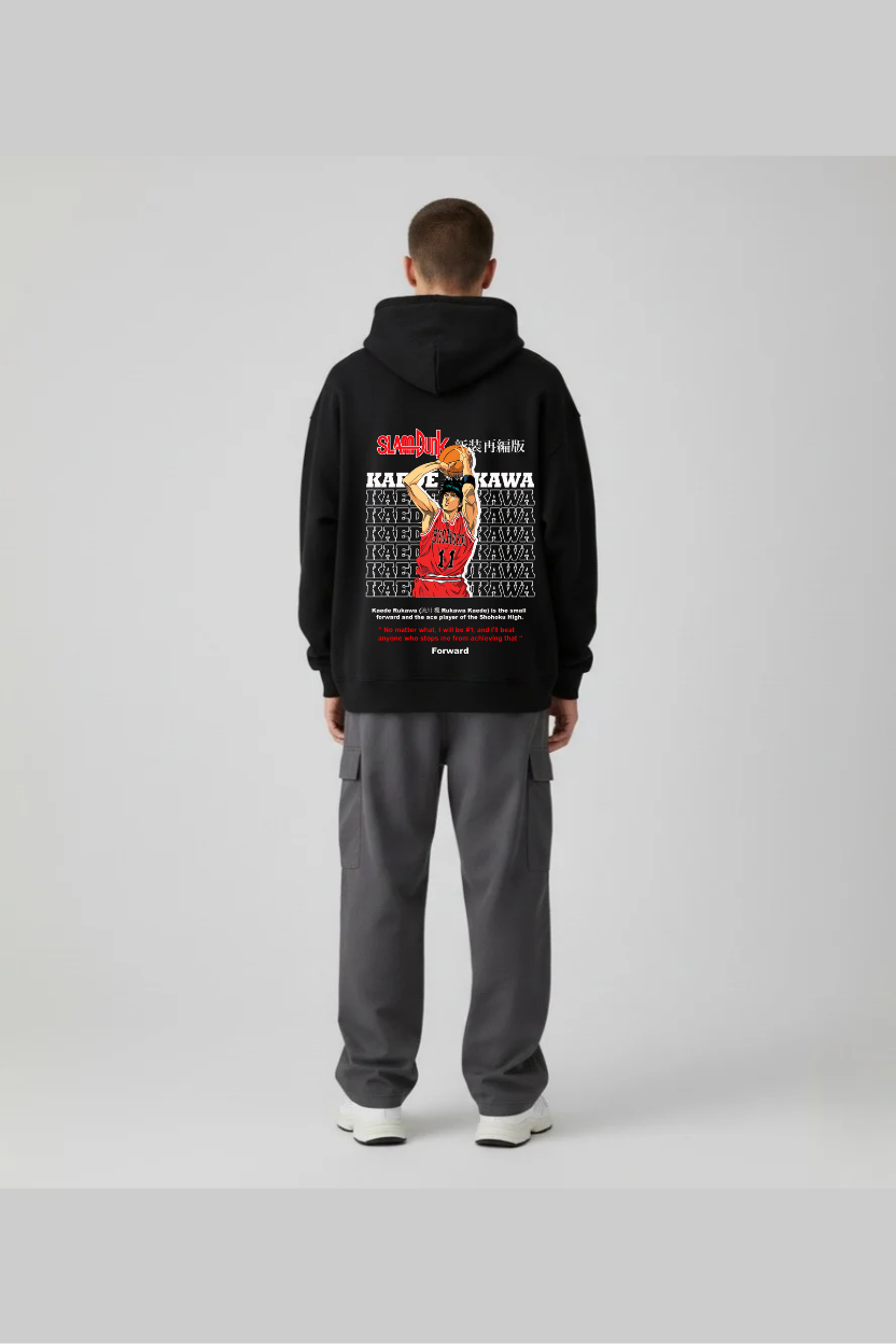 Slam Dunk Kaede Rukawa Ace Player Oversized Hoodie | Shohoku Fleece