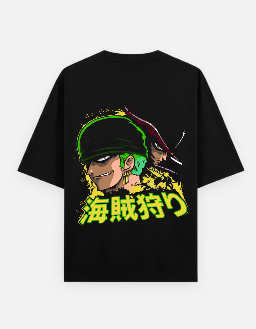 One Piece "Pirate Hunter Zoro" Oversized T-Shirt | Kaizokugari Japanese Tee